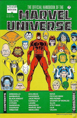 The Official Handbook of the Marvel Universe - Master Edition