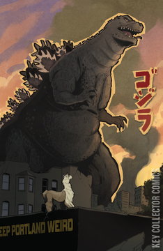 Variant Cover for Godzilla vs America: Portland