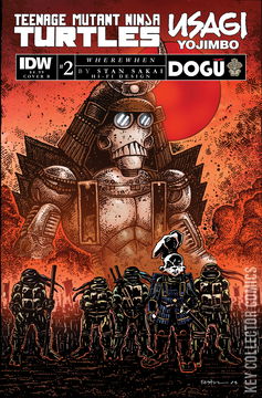 Variant Cover for Teenage Mutant Ninja Turtles / Usagi Yojimbo: WhereWhen #2