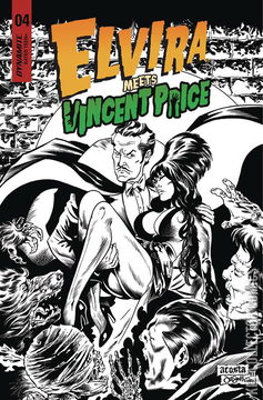 Variant Cover for Elvira Meets Vincent Price #4