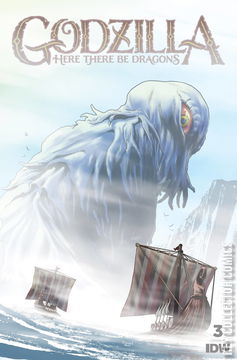 Variant Cover for Godzilla: Here There Be Dragons #3