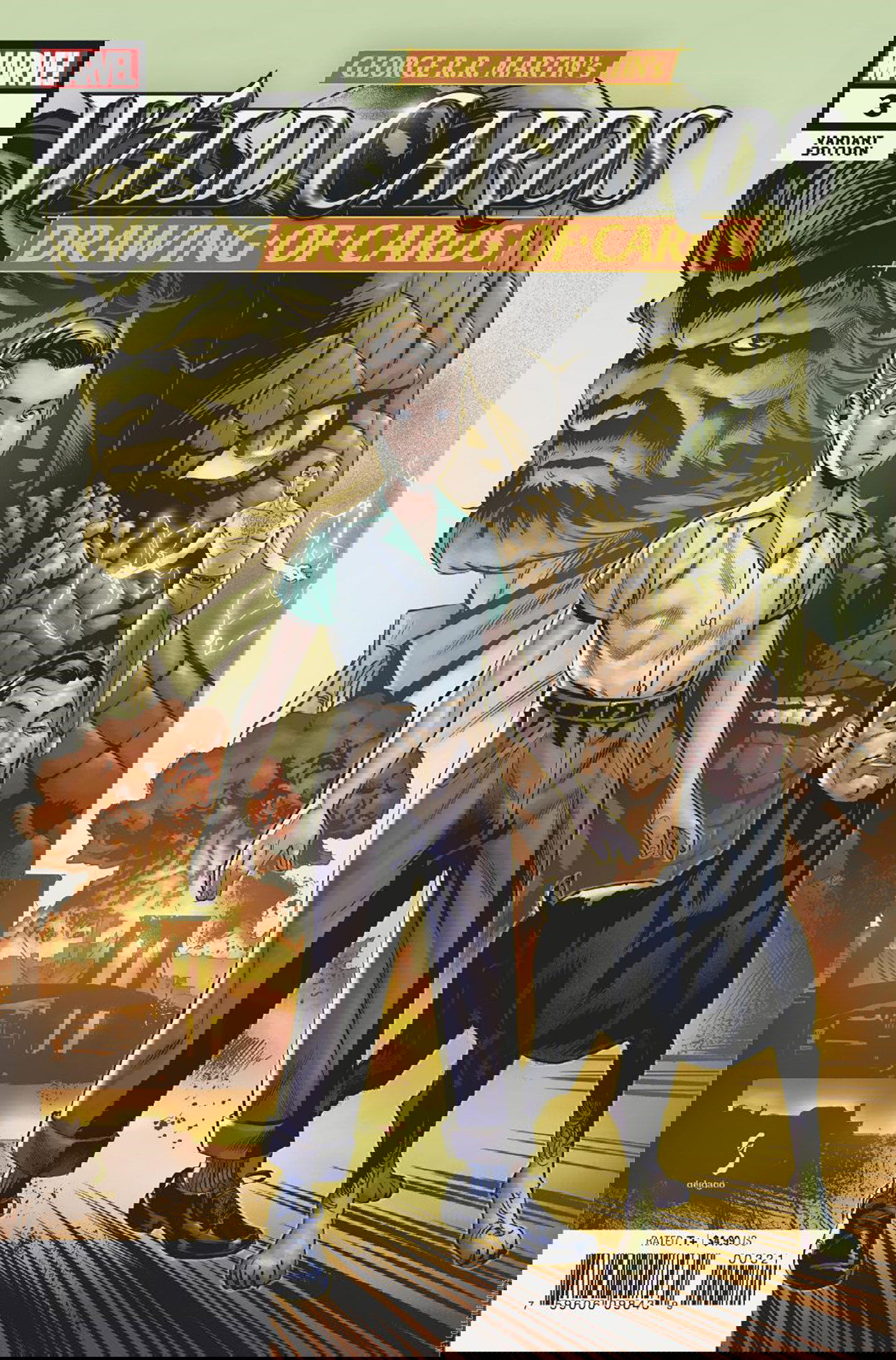 Variant Cover for Wild Cards: The Drawing of Cards #3