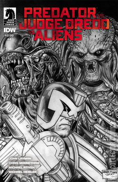 Variant Cover for Predator vs. Judge Dredd vs. Aliens #4