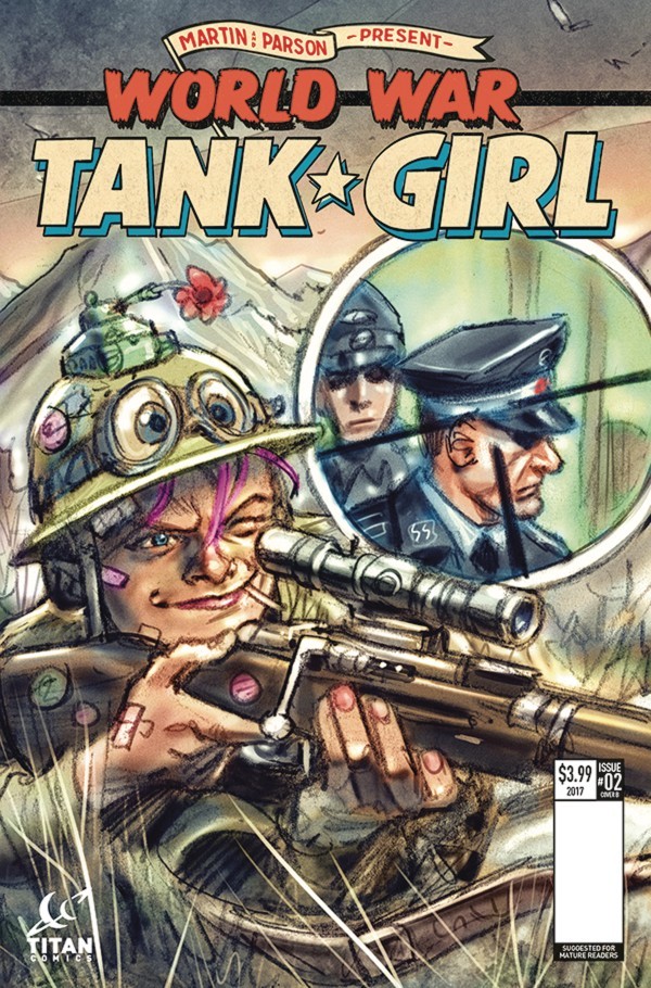 Variant Cover for World War Tank Girl #2