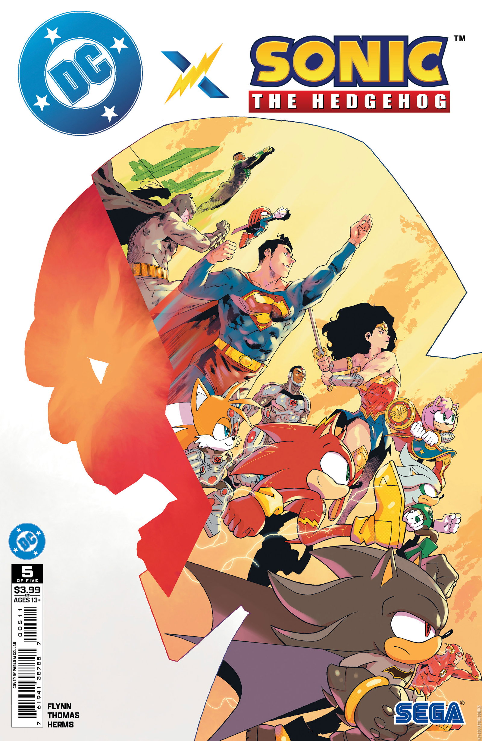 DC x Sonic the Hedgehog #5 Published July 2025 | Key Co
