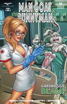 Variant Cover for Man Goat and the Bunnyman: Green Eggs & Blam #1