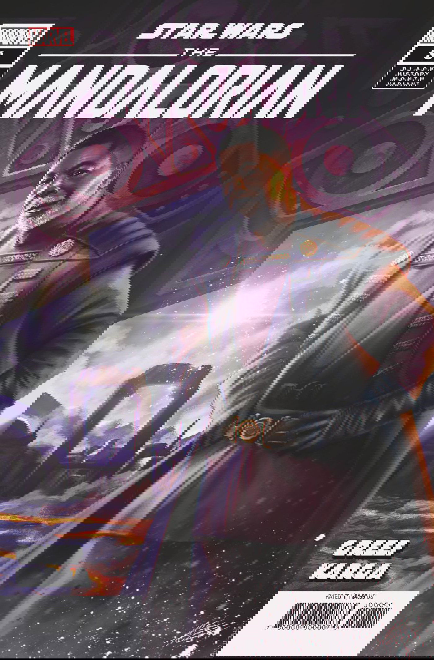 Cover art for Star Wars: The Mandalorian #8 