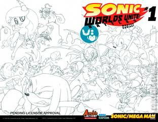 Variant Cover for Sonic Worlds Unite Battles #1