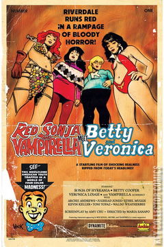 Variant Cover for Red Sonja and Vampirella Meet Betty and Veronica #1