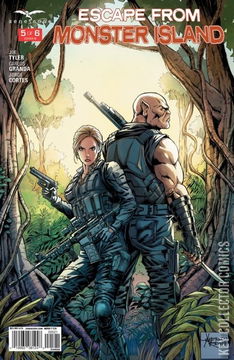 Variant Cover for Escape From Monster Island #5