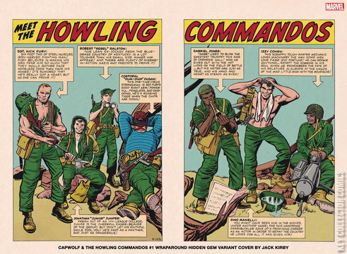 Variant Cover for Capwolf and the Howling Commandos #1