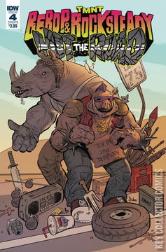 Variant Cover for Teenage Mutant Ninja Turtles: Bebop & Rocksteady Hit the Road #4