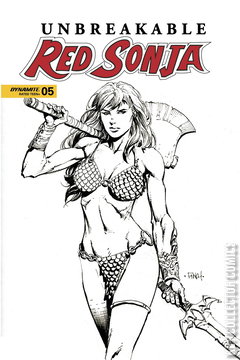 Variant Cover for Unbreakable Red Sonja #5