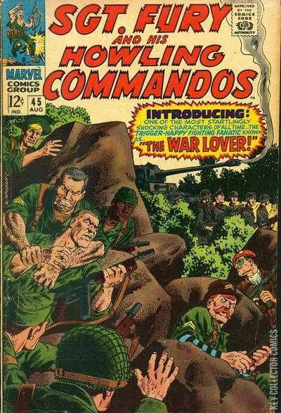 Cover art for Sgt. Fury and His Howling Commandos #45