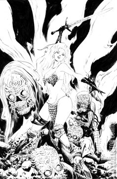 Variant Cover for Red Sonja Attacks Mars #1