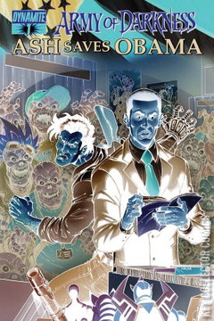 Variant Cover for Army of Darkness: Ash Saves Obama #1