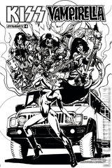 Variant Cover for KISS / Vampirella #4