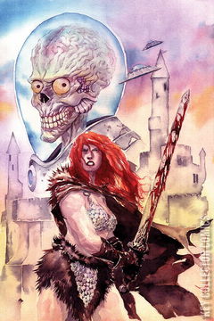 Variant Cover for Mars Attacks / Red Sonja #1