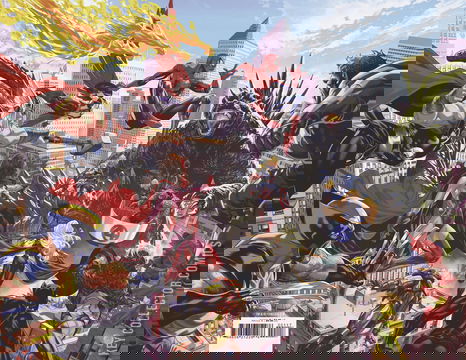 Variant Cover for Godzilla Destroys the Marvel Universe #1