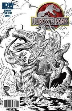 Variant Cover for Jurassic Park #5
