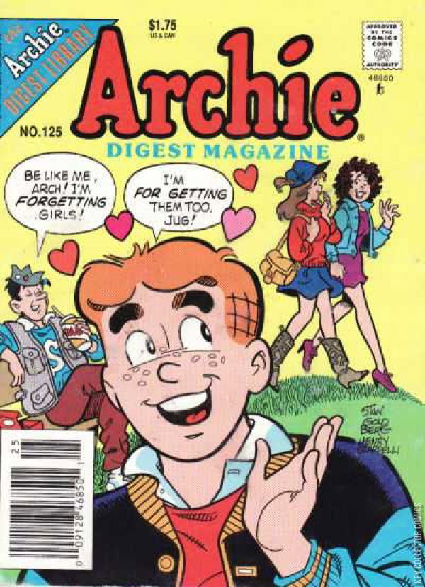 Archie Comics Issue 9 Archie Comics Digest #125 Published January 1994 | Key