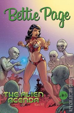 Variant Cover for Bettie Page: Alien Agenda #5