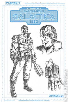 Variant Cover for Battlestar Galactica: Steampunk 1880 #4