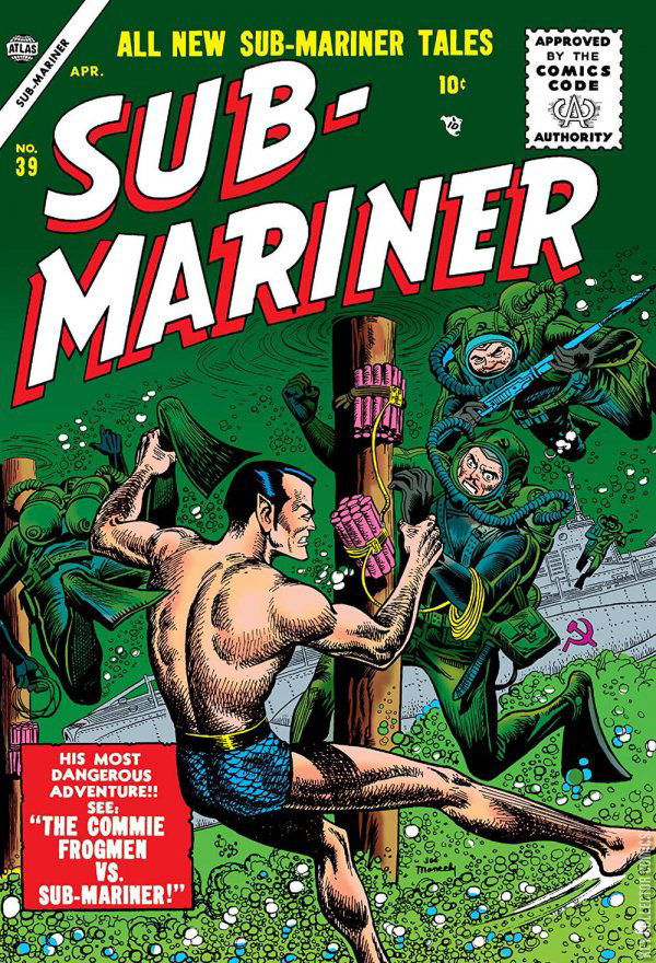 Sub Comic Artist Sub-Mariner Comics #39 Published January 1955 | Key Col
