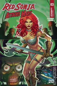 Variant Cover for Red Sonja Attacks Mars #3