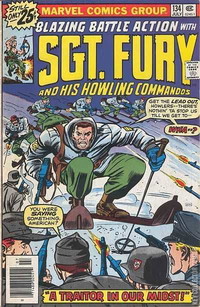 Cover art for Sgt. Fury and His Howling Commandos #134