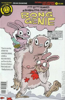 Itty Bitty Bunnies in Rainbow Pixie Candy Land: Bong Genie