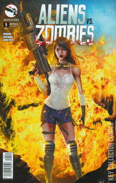 Variant Cover for Aliens vs. Zombies #5