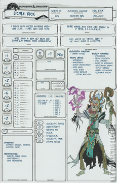 Variant Cover for Rick and Morty vs. Dungeons & Dragons #1