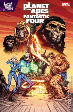 Variant Cover for Planet of the Apes Versus Fantastic Four #3