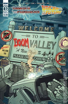 Variant Cover for Transformers / Back to the Future #3