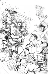 Variant Cover for Red Sonja: The Superpowers #2