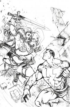 Variant Cover for Red Sonja: The Superpowers #2