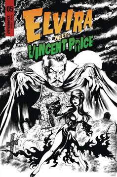 Variant Cover for Elvira Meets Vincent Price #5