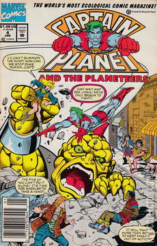 Variant Cover for Captain Planet and the Planeteers #4