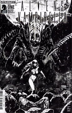 Variant Cover for Aliens / Vampirella #1
