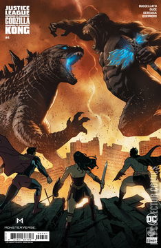 Variant Cover for Justice League vs. Godzilla vs. Kong #4