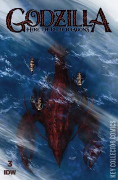 Variant Cover for Godzilla: Here There Be Dragons #4