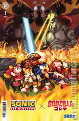 Cover for Sonic the Hedgehog x Godzilla #1