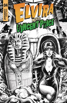 Variant Cover for Elvira Meets Vincent Price #4