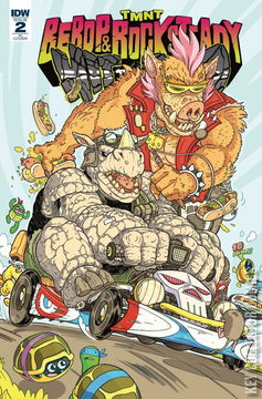 Variant Cover for Teenage Mutant Ninja Turtles: Bebop & Rocksteady Hit the Road #2