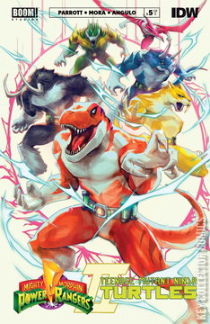 Variant Cover for Mighty Morphin Power Rangers / Teenage Mutant Ninja Turtles #5