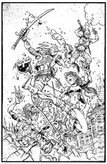 Variant Cover for Ninjas & Robots #10