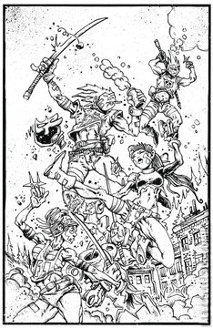 Variant Cover for Ninjas & Robots #10