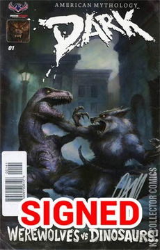 Variant Cover for American Mythology Dark: Werewolves Vs Dinosaurs #1
