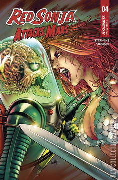 Variant Cover for Red Sonja Attacks Mars #4